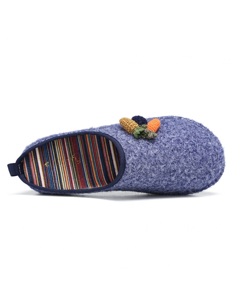 Slippers - SOCOFY Cute Fruits Decoration Solid Color Household Cotton Slip On Indoor Flat Home Shoes Slippers