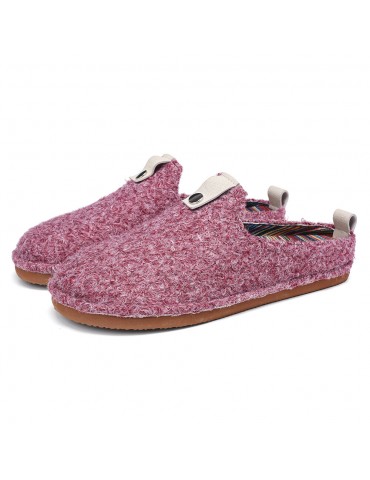 Solid Color Metal Buckle Household Cotton Slip On Indoor Flat Home Shoes Slippers