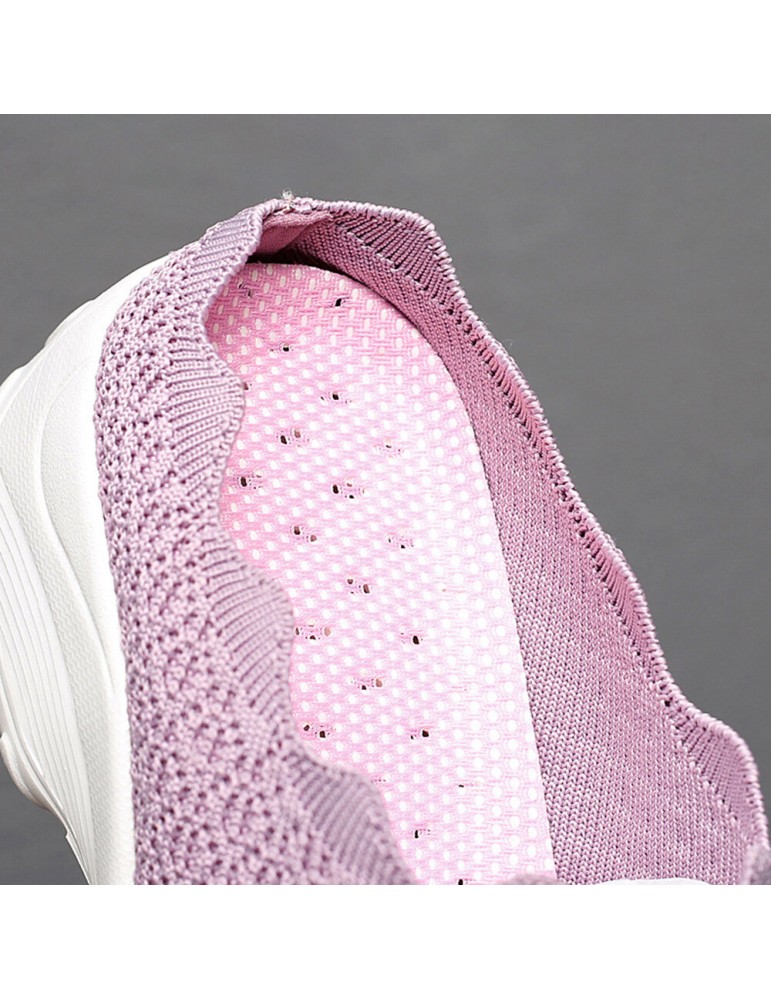 Sports Shoes - Women Mesh Solid Color Platform Backless Shoes